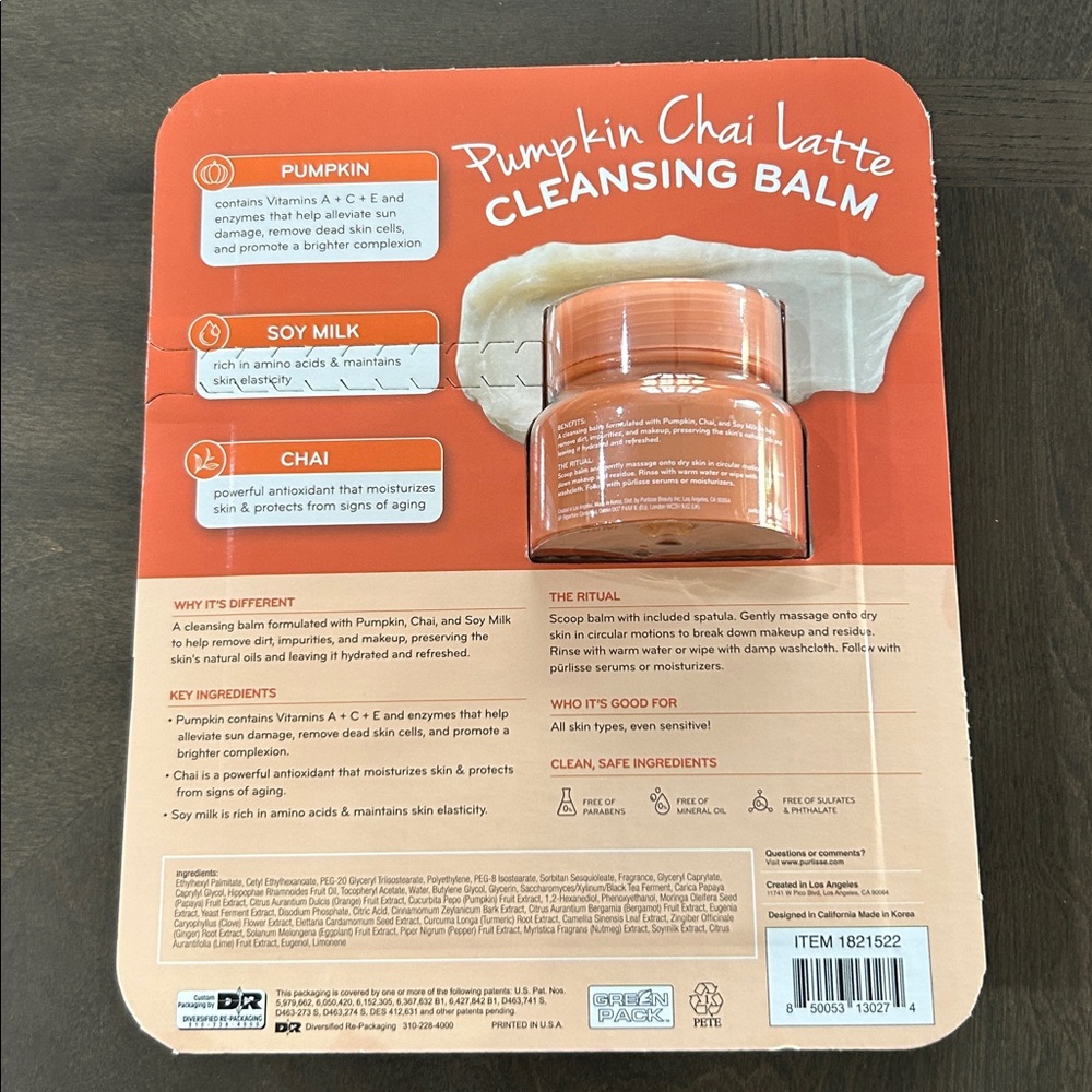 Purlisse Pumpkin Chai Latte Cleansing Balm Set - Picture 2 of 3